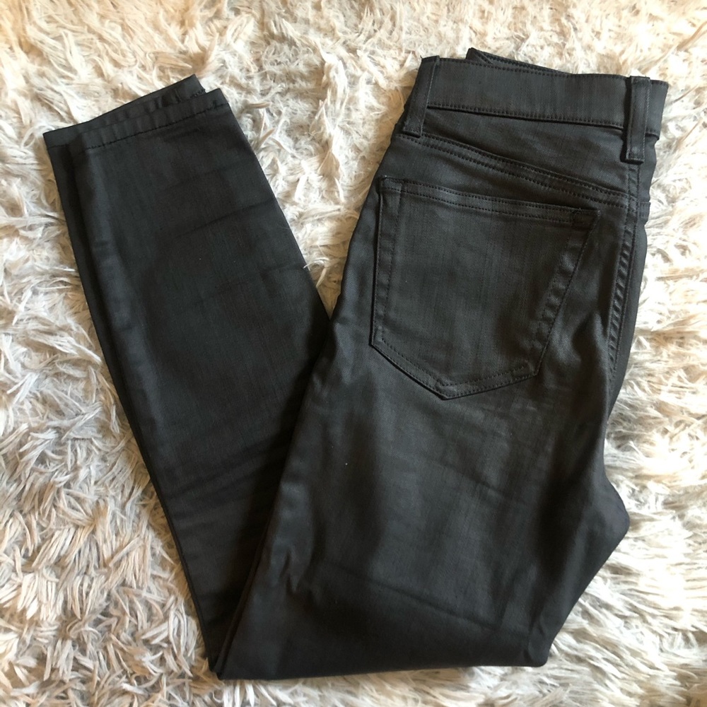 【TOPSHOP】Petite Coated Black Jamie Jeans